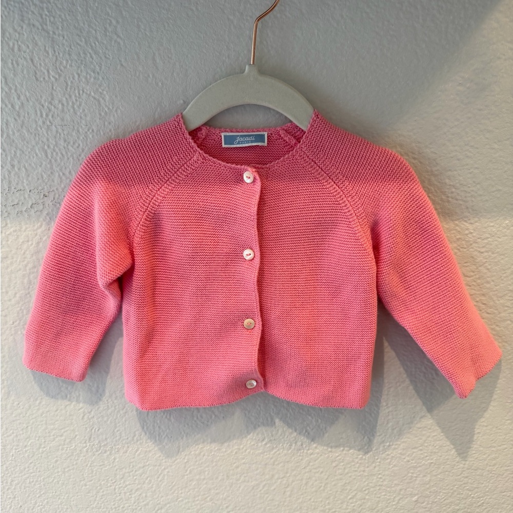 Jacadi Paris Knit Pink Cardigan